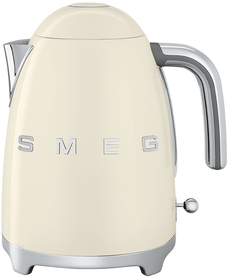 کتری برقی اسمگ ایتالیا مدل SMEG KLF03CREU | رنگ کرم | طراحی کلاسیک با ظرفیت 1.7 لیتر